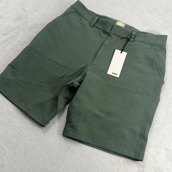 NWT Swet Tailor 29 The Everyday Chino Short Olive  Green - Picture 1 of 10